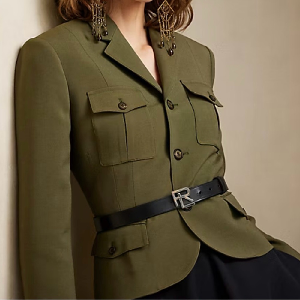 Ralph Lauren purple label Kamille Wool-Silk Jacket collection made in Italy. - Picture 2 of 16